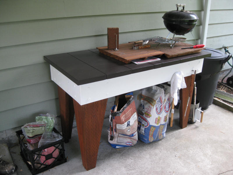 Outside cooking table